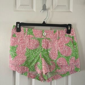 Lilly Pulitzer Pink and Green Walsh Shorts